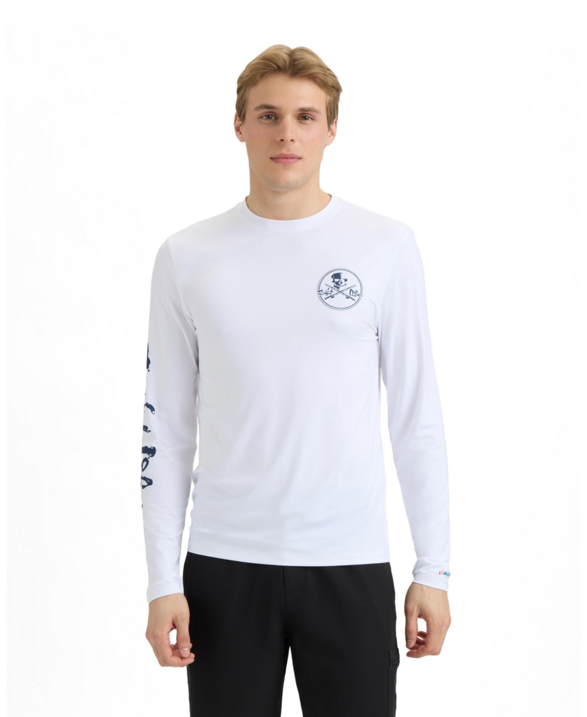 Salt Life Men's Men s Skull and Poles Long Sleeve Slx Performance Tee