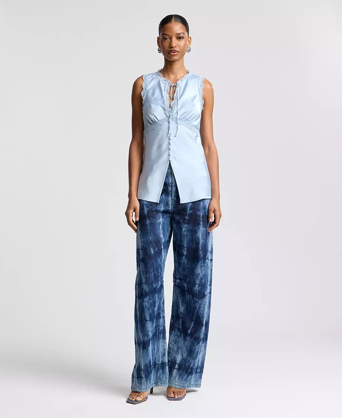 Women's Keyhole Cutaway Empire Top - thumbnail 8
