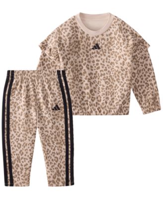 Baby Girls' Long-Sleeve Sweatshirt and Pants, 2-Piece Set