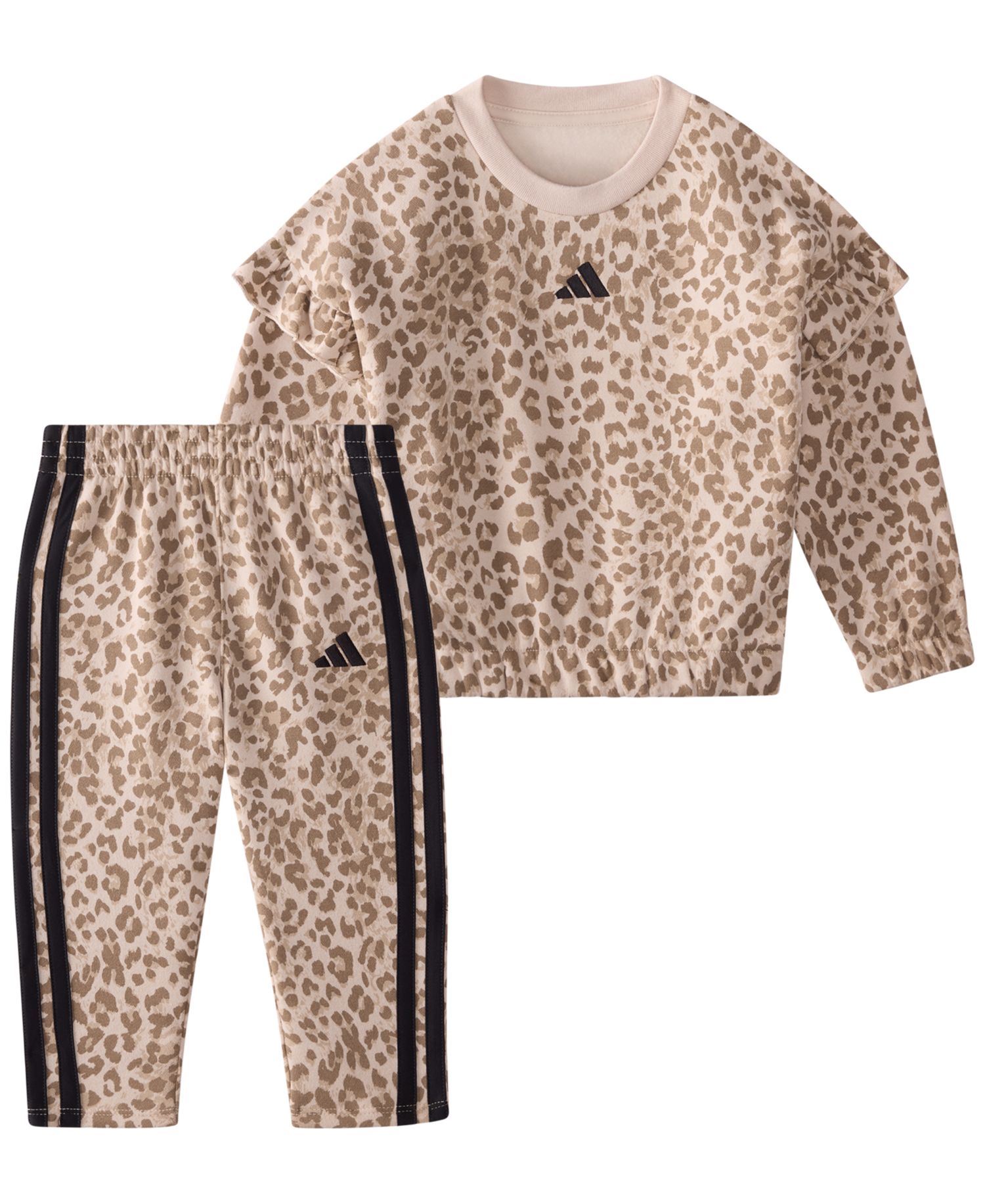 Baby Girls' Long-Sleeve Sweatshirt and Pants, 2-Piece Set