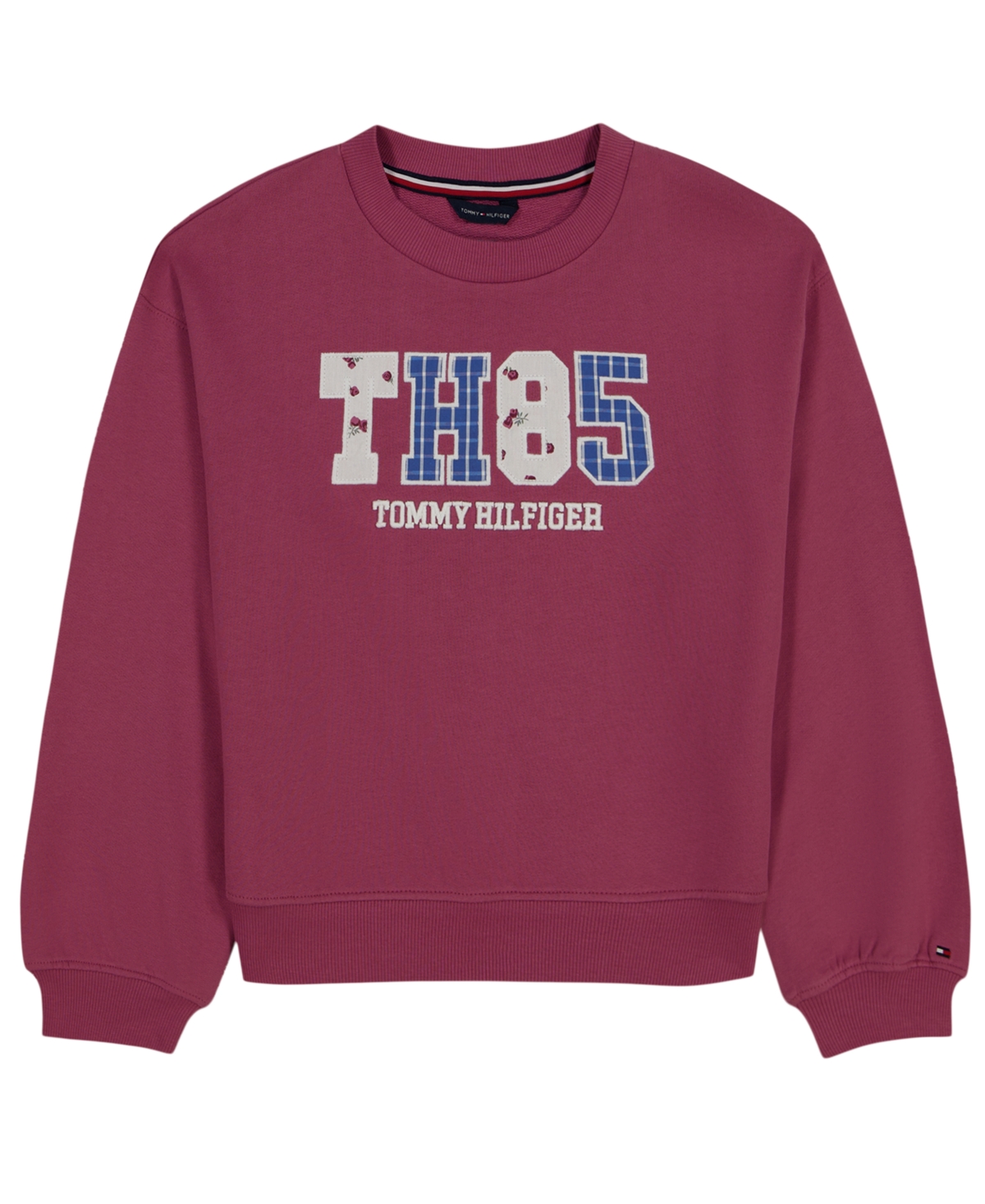 Tommy Hilfiger Girls' 7-16 Long-Sleeve Sweatshirt - Berry Blast