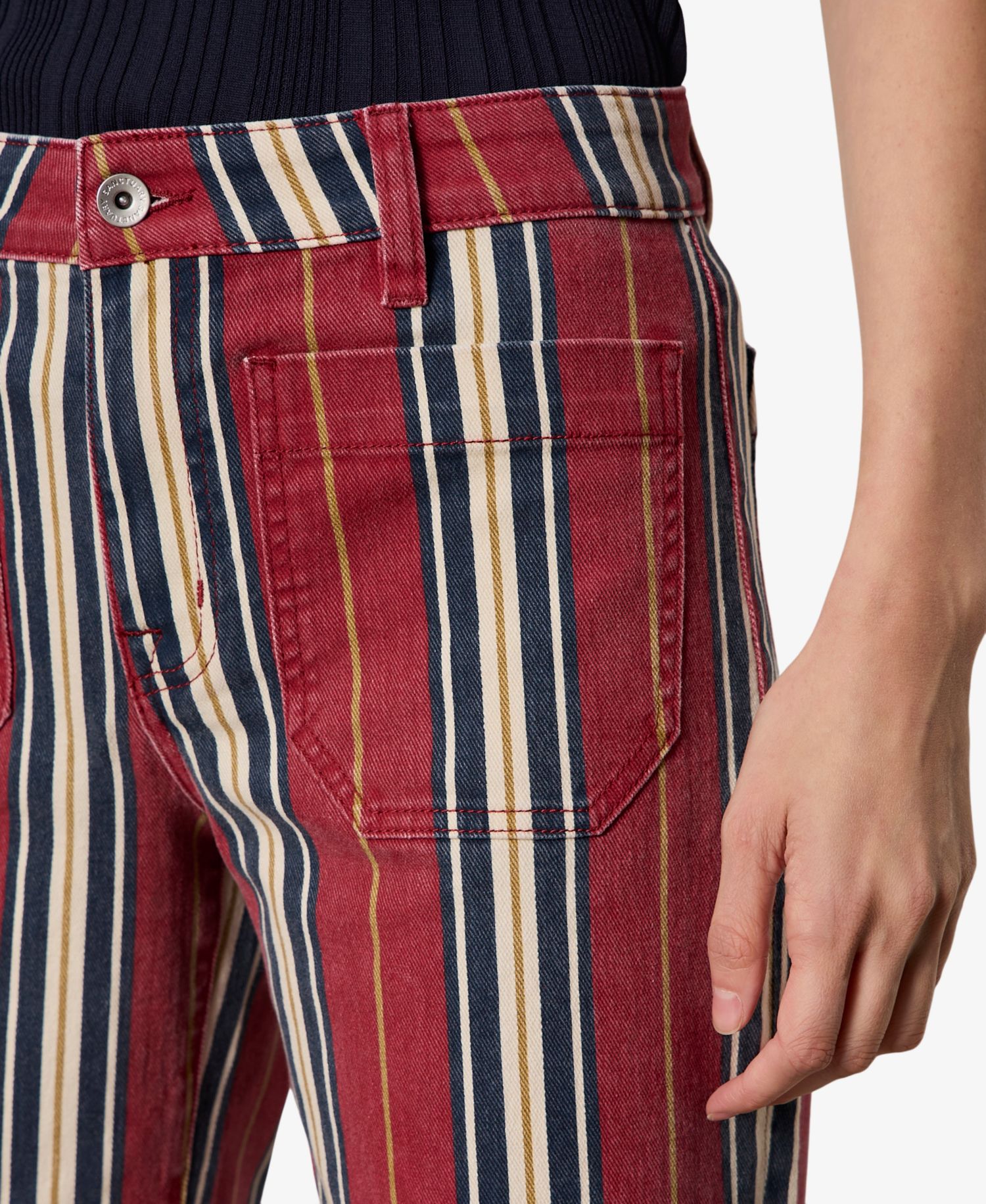 Petite Mid-Rise Wide-Leg Stretch Jeans