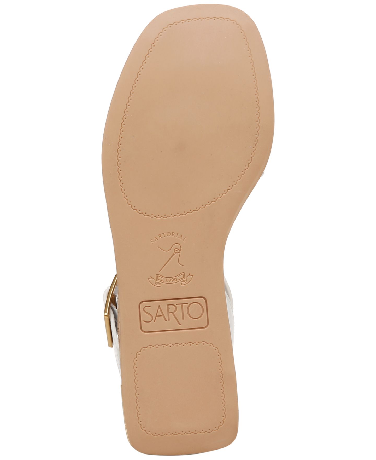 Женские сандалии Franco Sarto Tilly Square Toe Strappy, цвет: Белый кожаный — фото 5