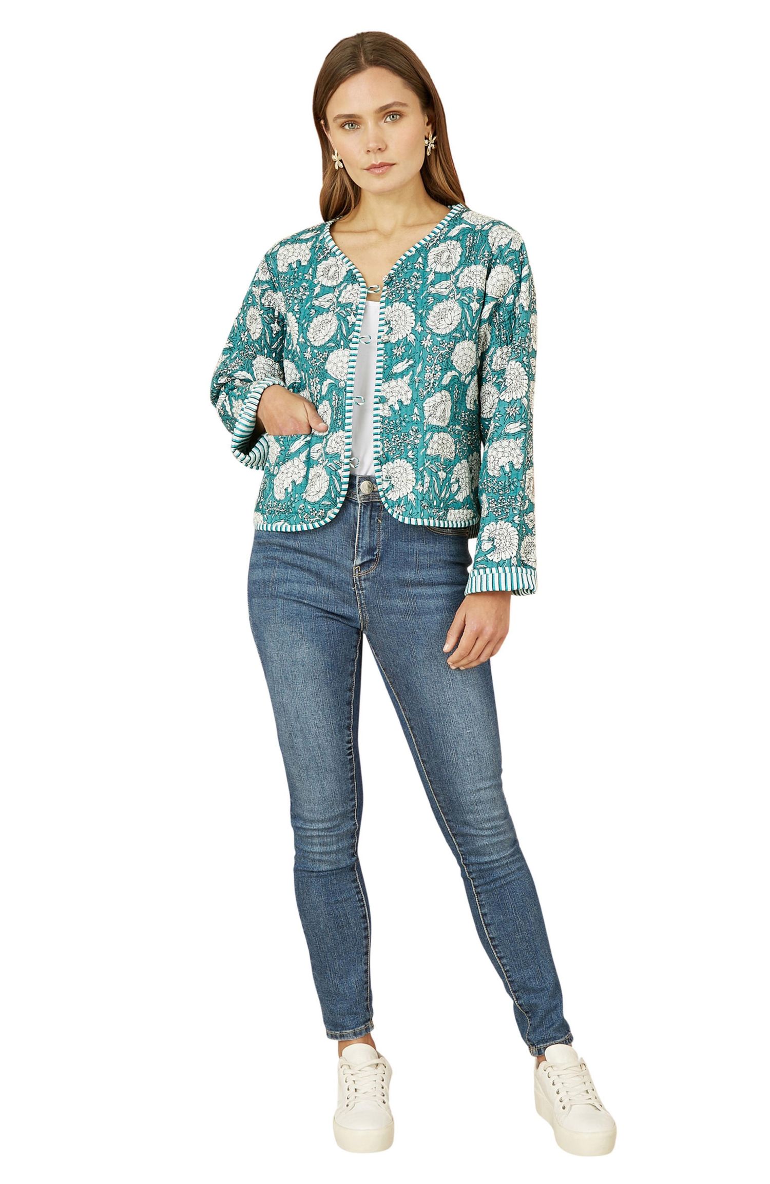 Women's Floral Patchwork Reversible Jacket
