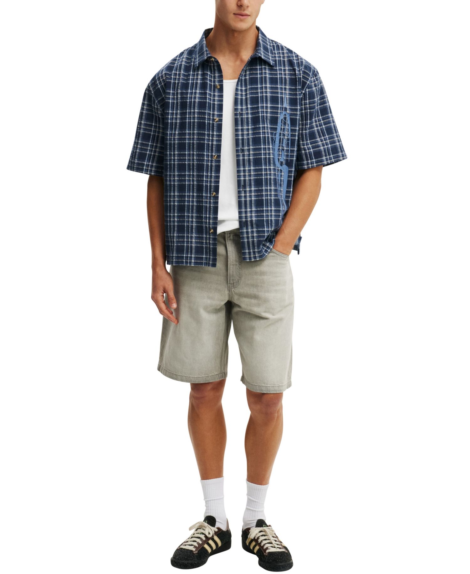Men's Baggy Denim Shorts