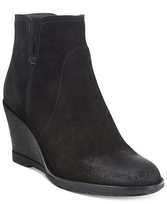 Kenneth Cole Reaction Dot-Ation Wedge Ankle Booties - Boots - Shoes ...