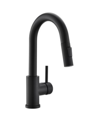 Pull Down Sprayer Sink Faucet Black Modern Multifunctional Faucet Design for Kitchen Bathroom Mini Bar Prep Counter