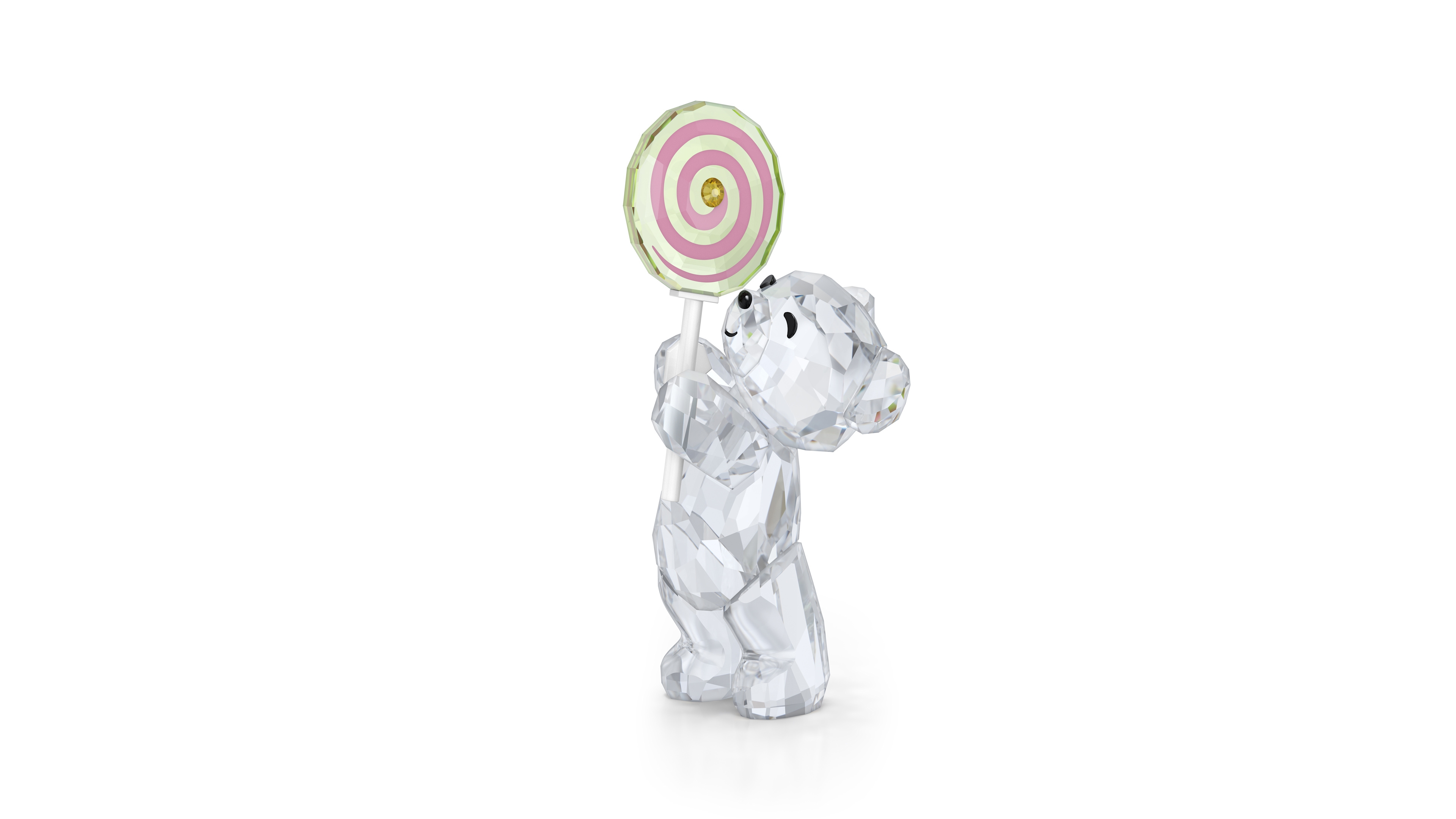 Swarovski Kris Bear Sweet Lollipop Crystal Figurine
