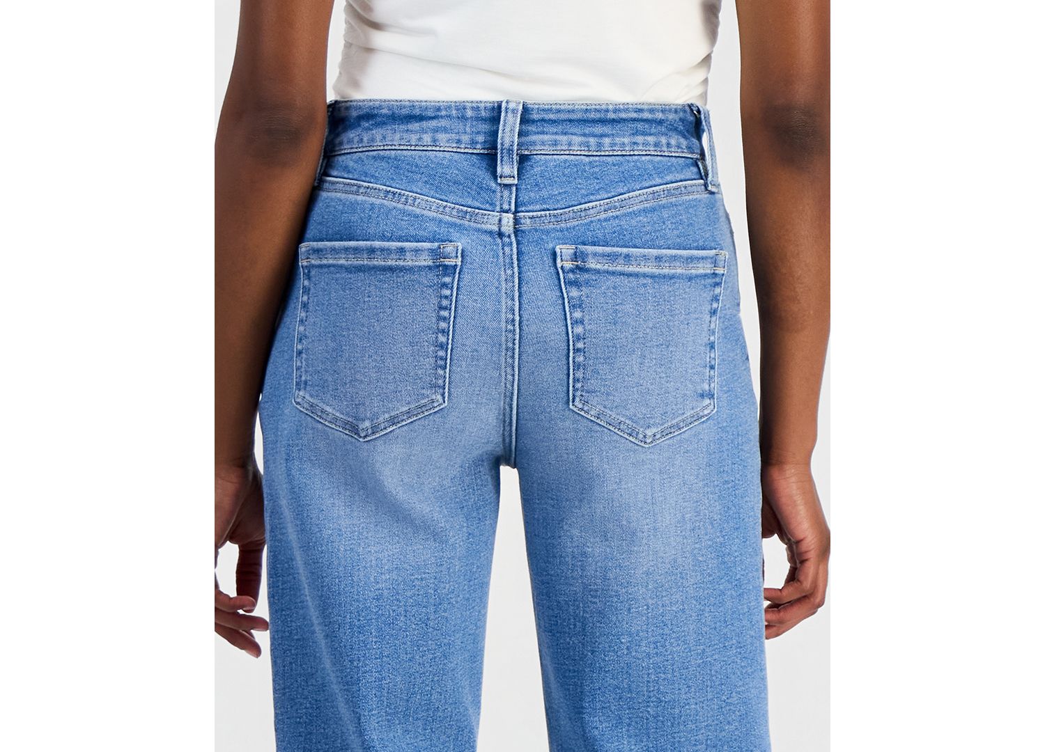 Petite High-Rise Wide-Leg Jeans