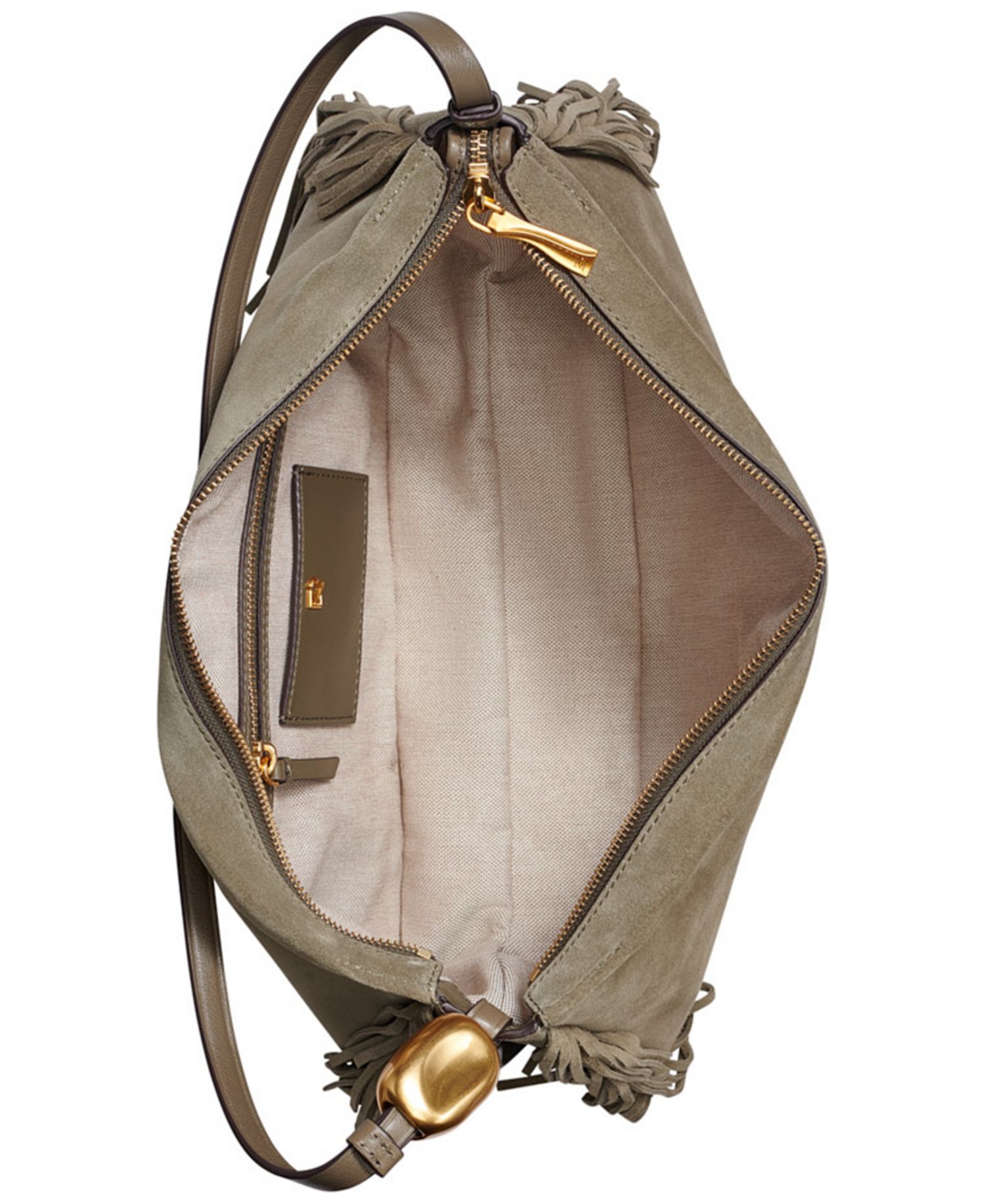 Large Fringe Shoulder Handbag
