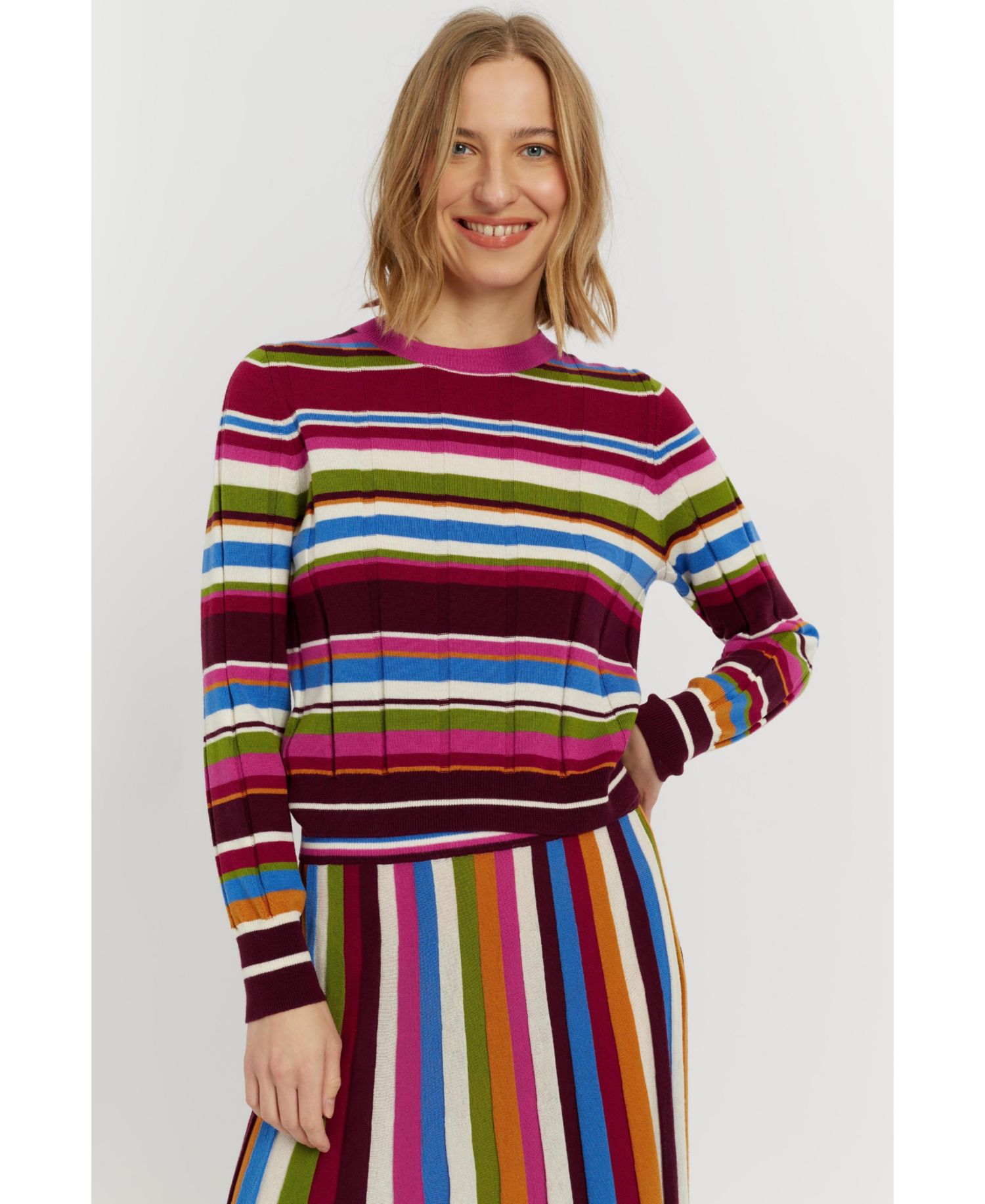 Women's Chinti and Parker Merino Stripe Sweater