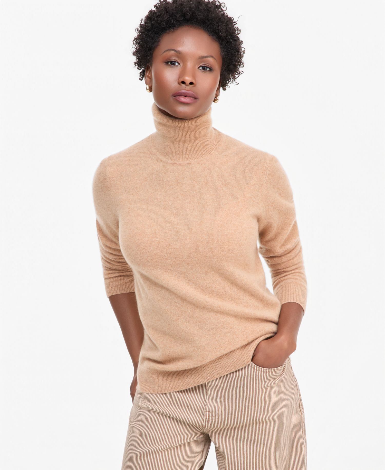 Petite Cashmere Turtleneck Sweater