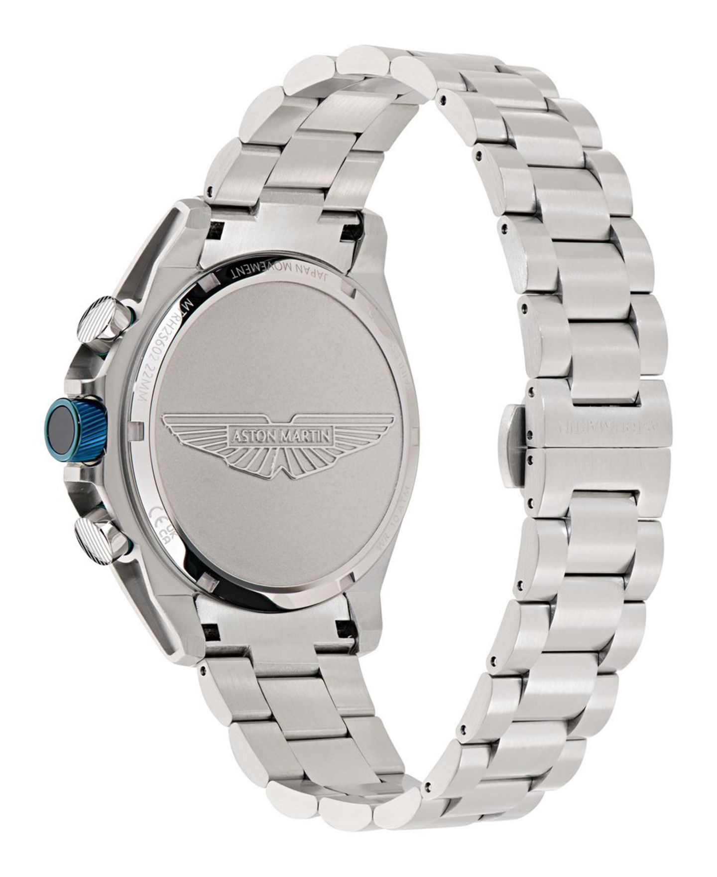 Мужские часы Aston Martin F1 Quartz Green Guilloche Stainless Steel Bracelet Watch 44mm — фото 2