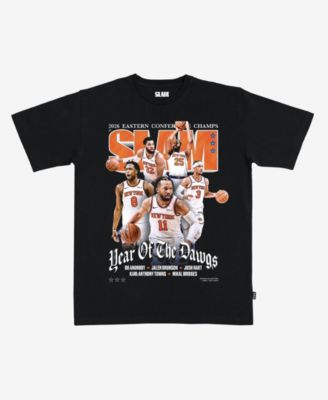 Men's and Women's Starting Five Black New York Knicks 2026 NBA Eastern Conference Champions Cover T-Shirt