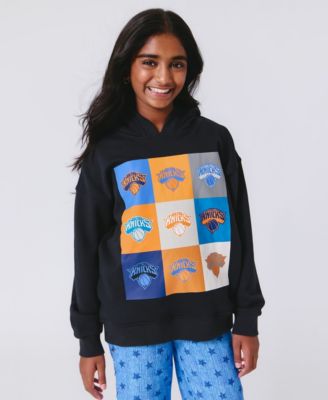 Big Boys and Girls Black New York Knicks Technicolor Hoodie