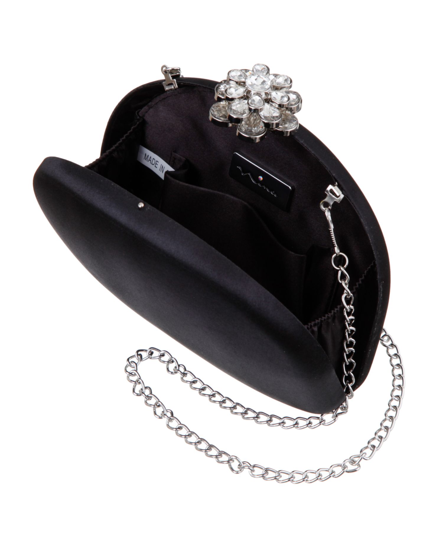 Crystal Flower Nivi Minaudiere Mini Clutch Handbag