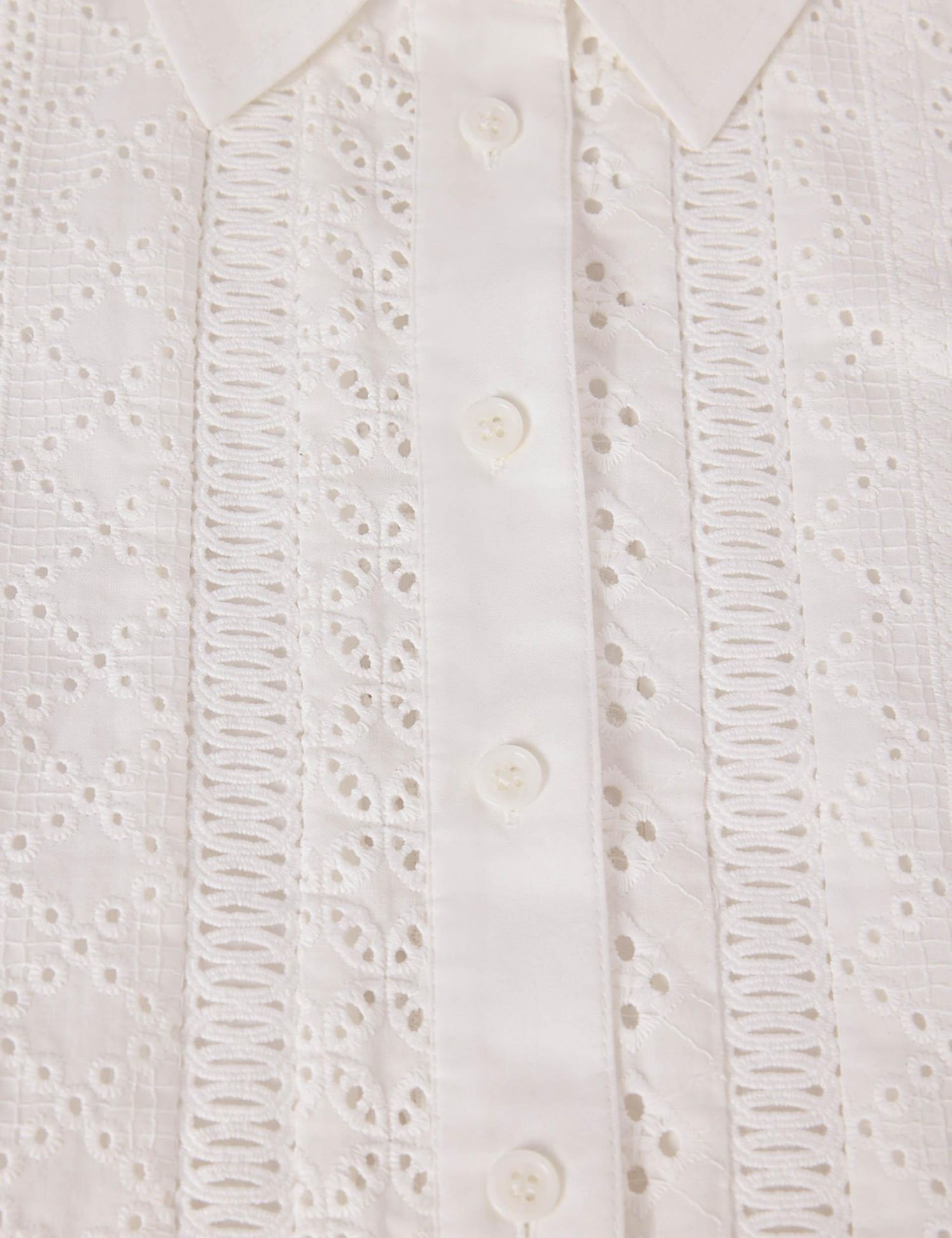Women's Broderie Cotton Shirt