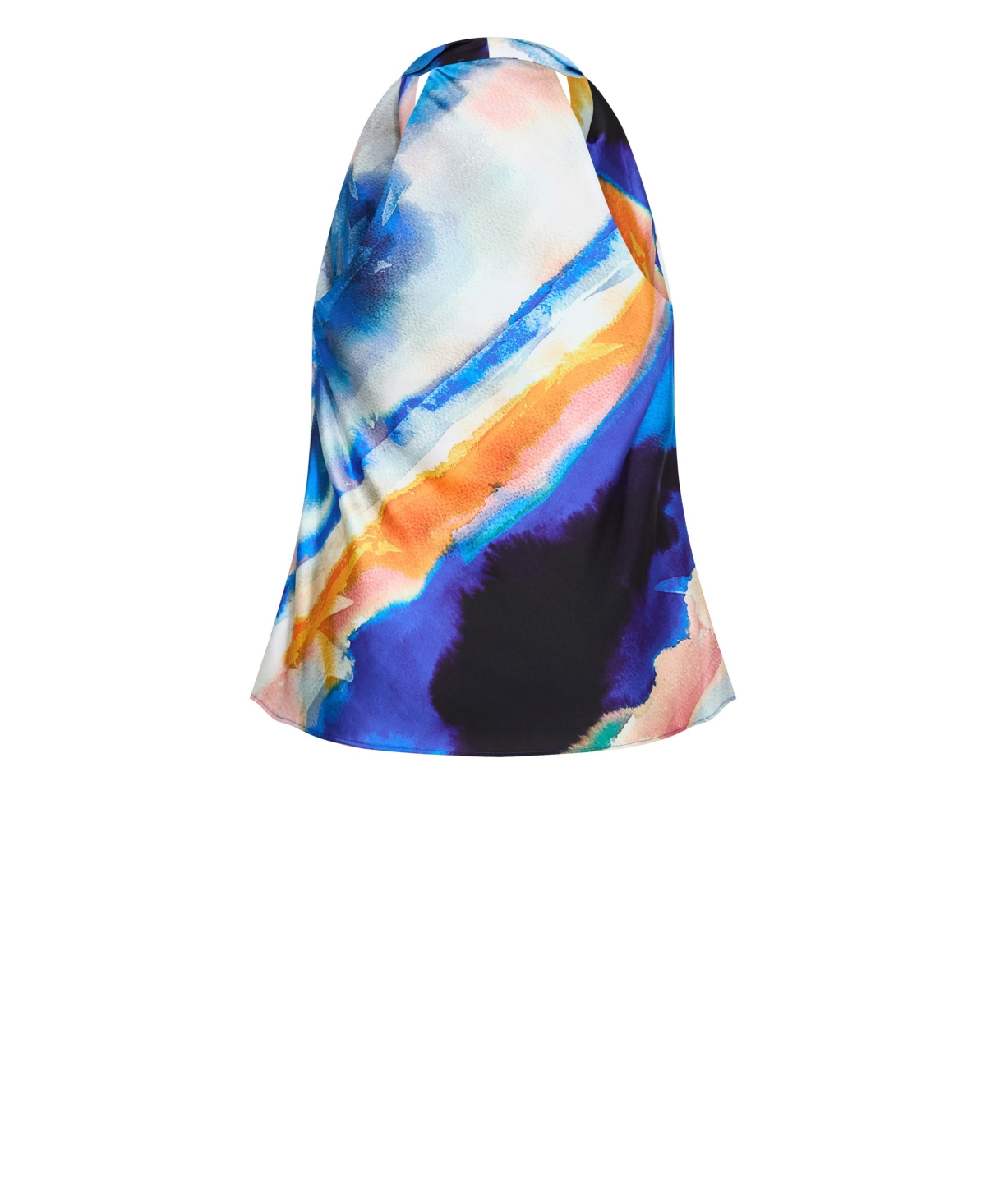 City Chic Women's Chloe Facet Print Cowl Neck Top