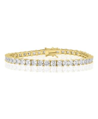 Elegant 4mm Square CZ Tennis Bracelet