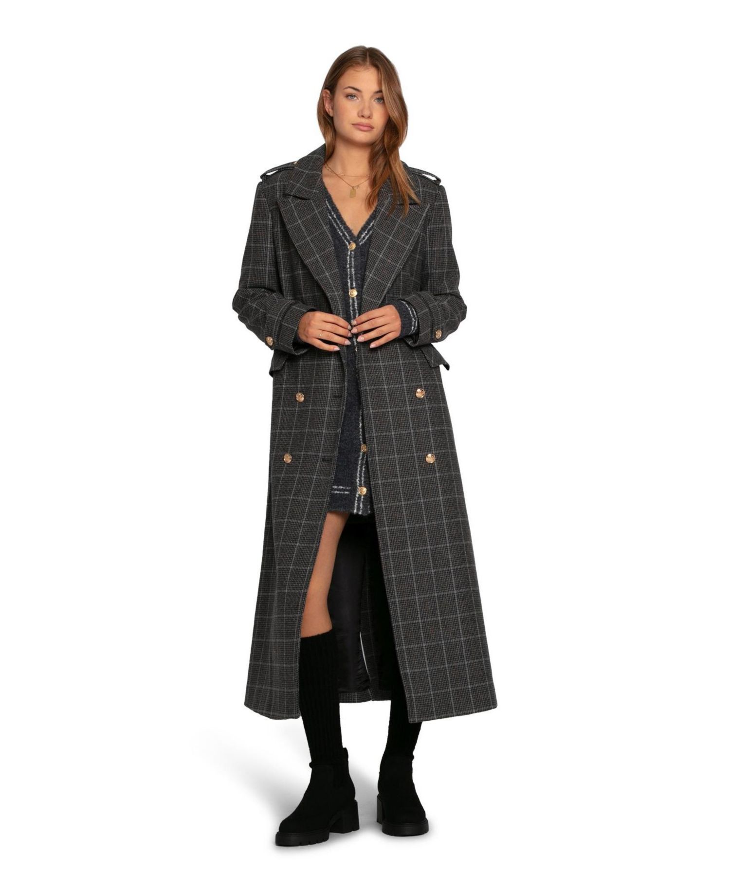 Women's Command Wool Blend Double Breast Maxi Coat
