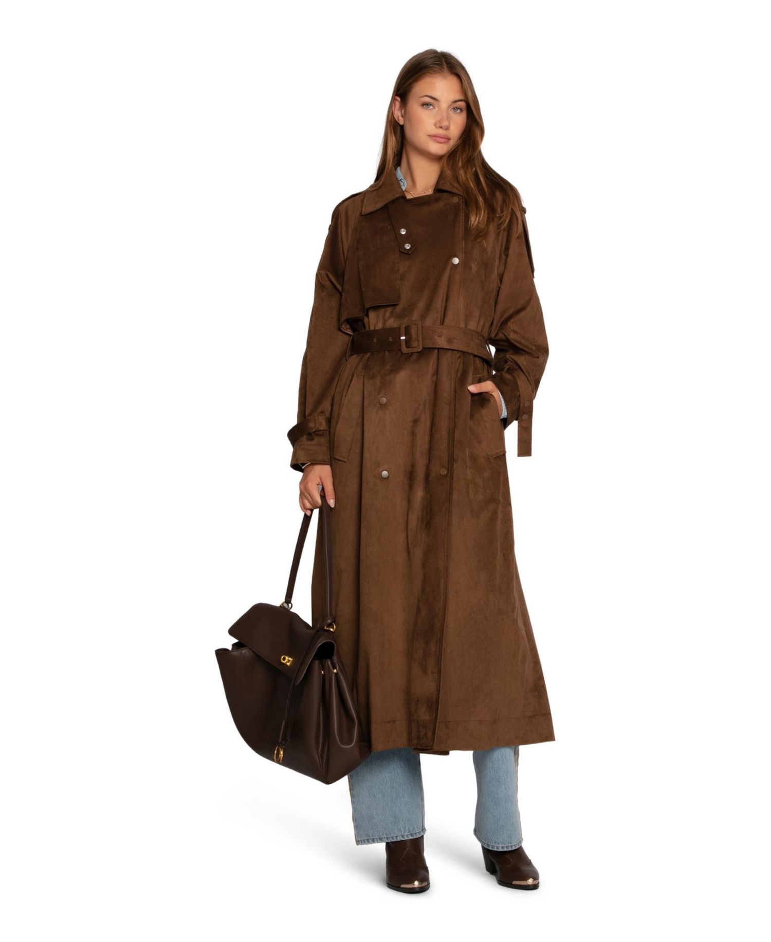 Women's Long Lost Lover Soft Maxi Trench