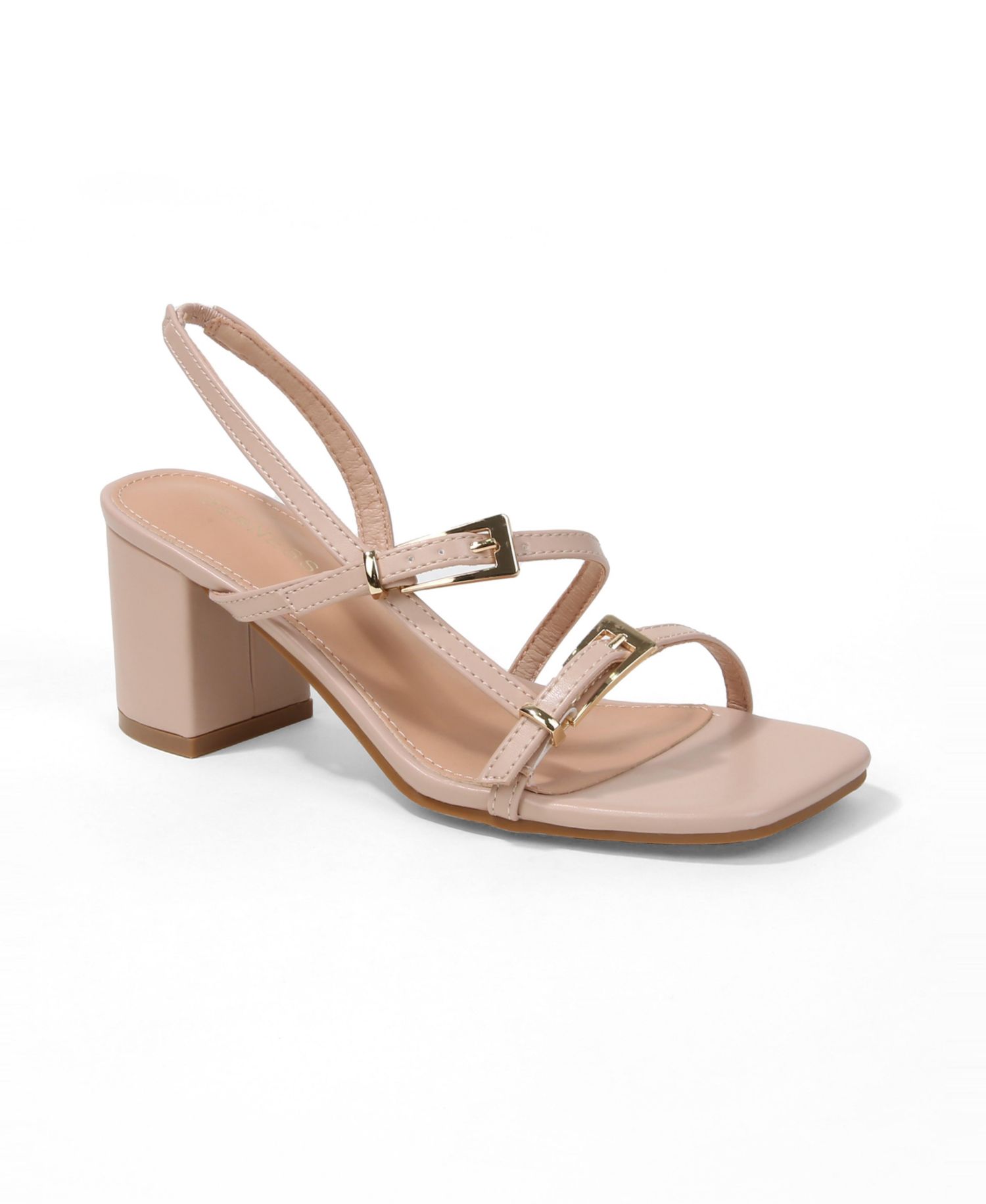 Women's Maren Buckle Adorned Block Heel Sandals