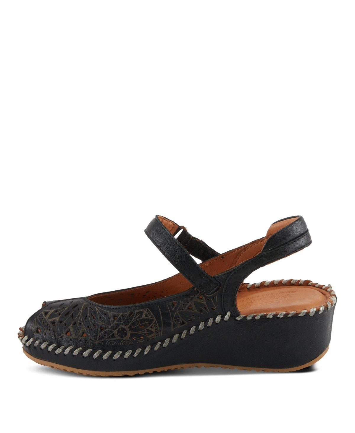 Spring Step Women's Santonio Wedges with Leather Upper