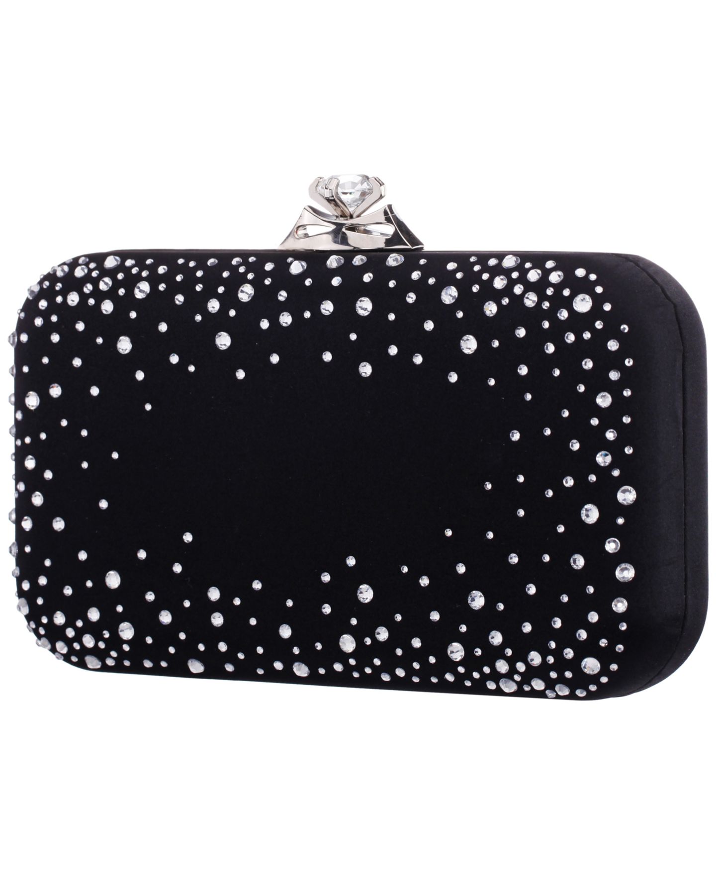 Женский клатч Nina Lindsay Scatter Crystal Minaudiere Small Clutch Handbag, цвет: Чёрный — фото 3