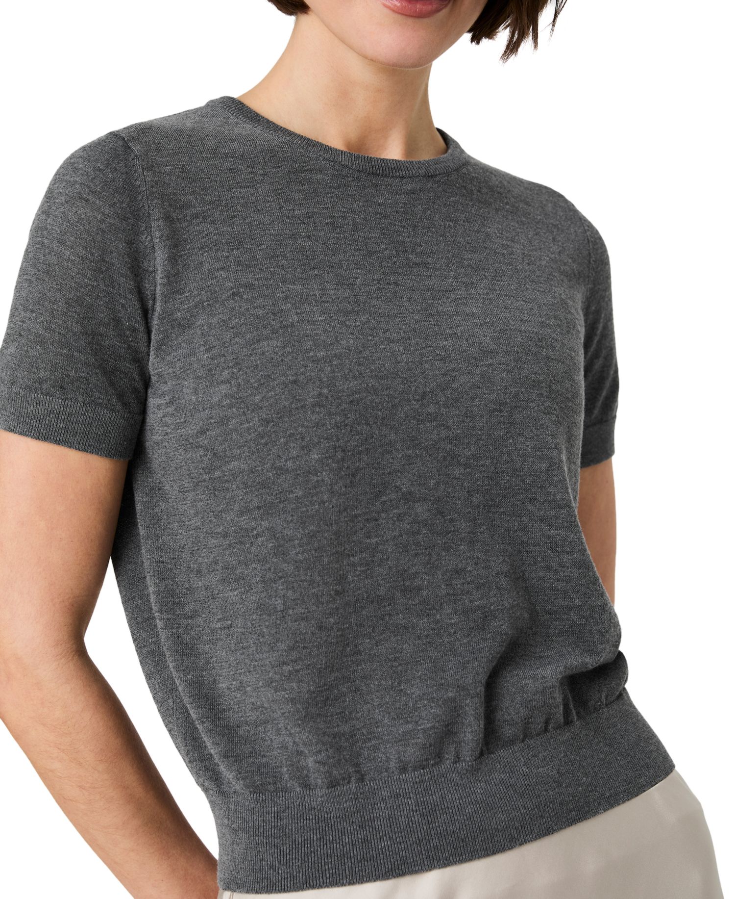 Women's Nola Fine Knit Short-Sleeve Top