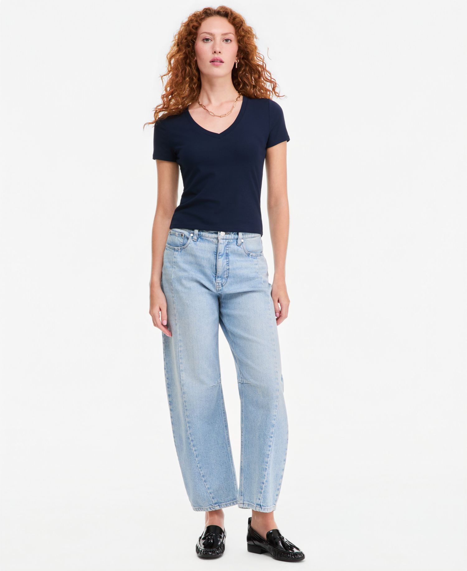 Women's Cropped V-Neck Meet & Greet T-Shirt