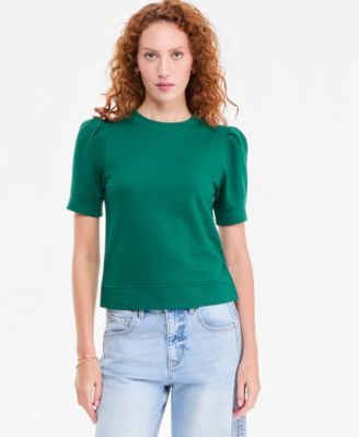 Women's Puff-Sleeve French Terry Sweatshirt