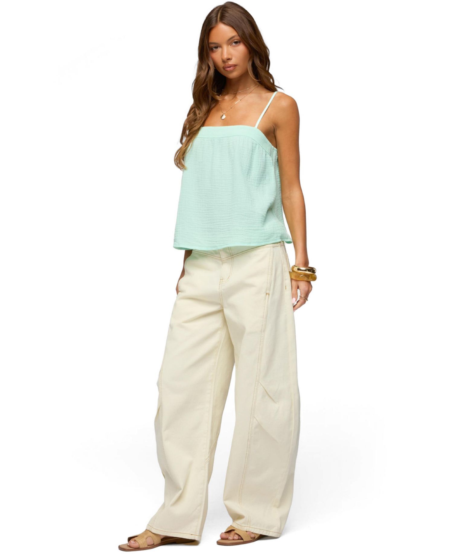 Women's Sapphire Textured Tank Top