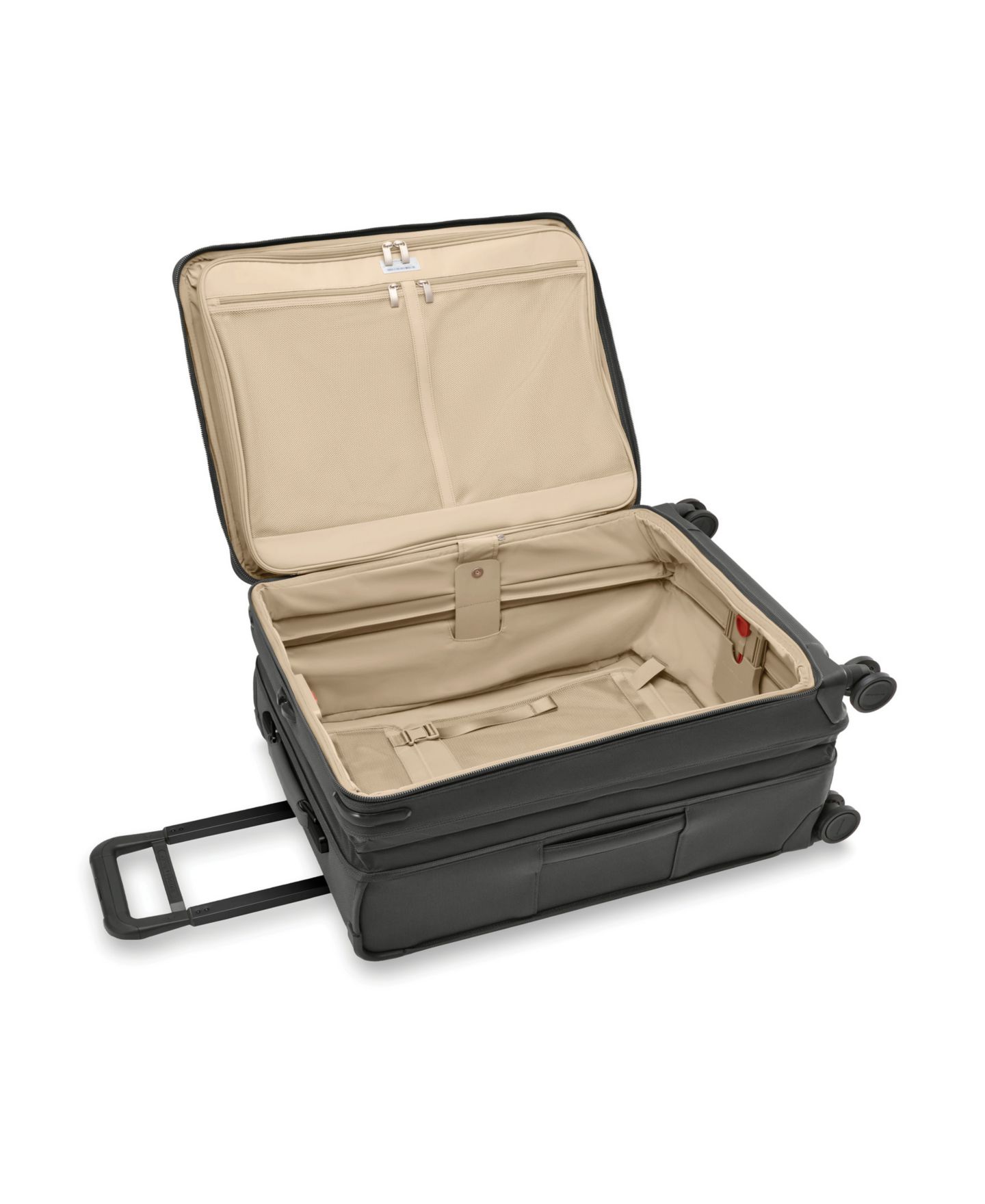 Чемодан Briggs & Riley Baseline Compact Medium Checked Expandable Spinner, цвет: Чёрный — фото 6