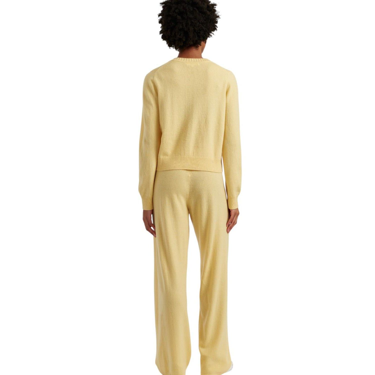 Women's Wool and Cashmere Wide Leg Track Pant