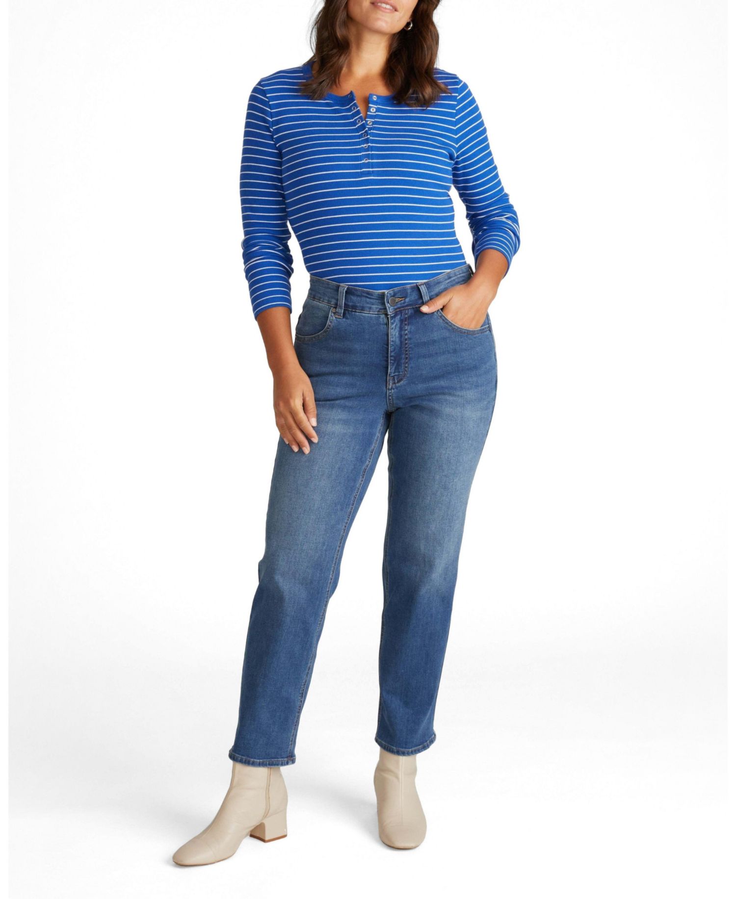 Women's Seine High Rise Straight Leg Jean