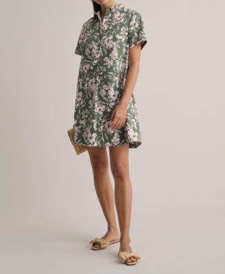 Women's Stretch Cotton Floral Popover Izzie Dress