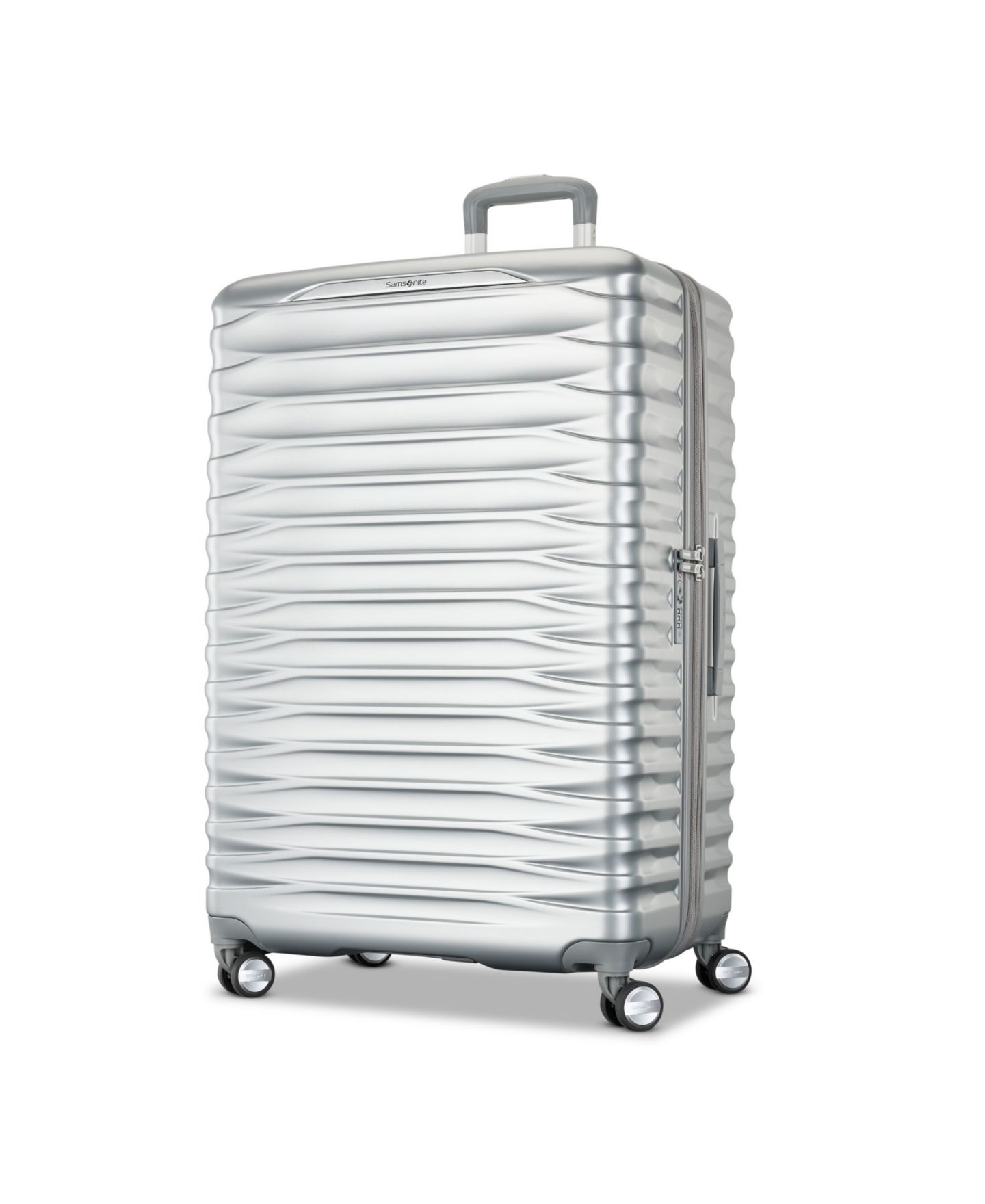 Чемодан Samsonite Spin Tech 7 Large Check-In Spinner, цвет: Серебряный — фото 1