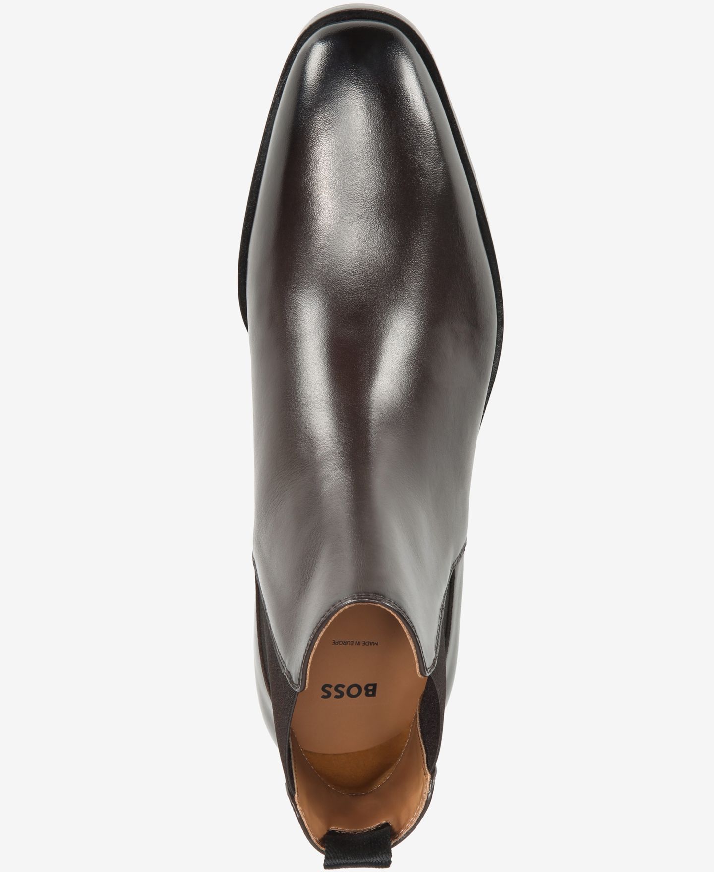 Мужские ботинки Hugo Boss Garren Leather Chelsea, цвет: Седельно-коричневый — фото 3