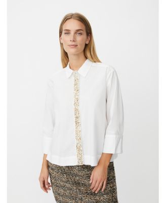 Women's Embellished Poplin Shirt