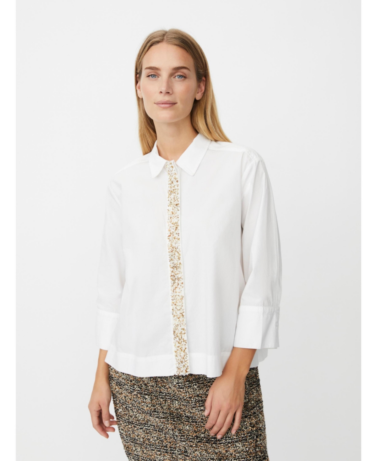 Masai Copenhagen Women's Embellished Poplin Shirt