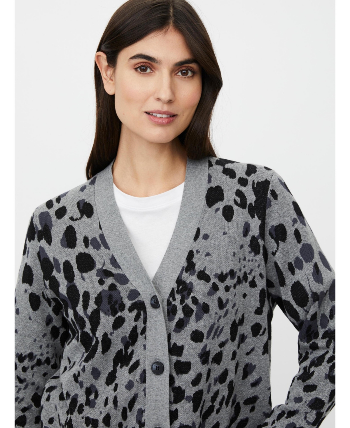 Masai Copenhagen Women's Malokina Leopard Pattern Cardigan