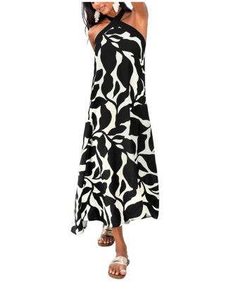 Women's Shore Glow Tropical Maxi Beach Dress