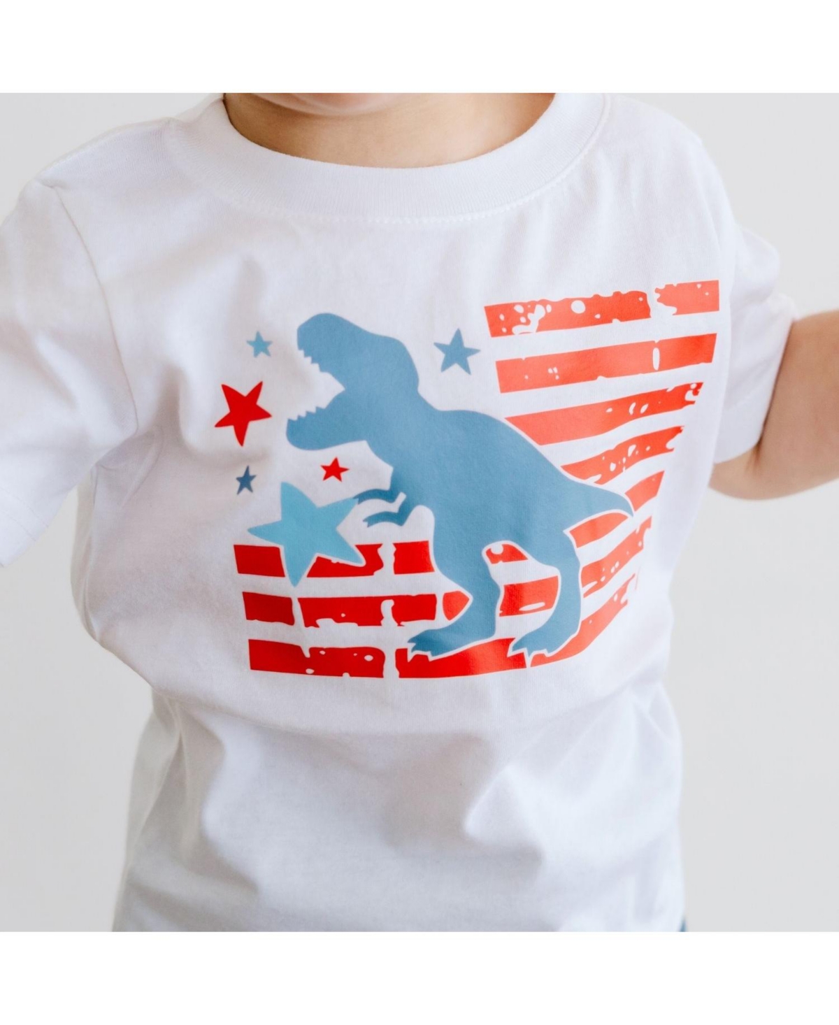Sweet Wink Little Boys All American Dino Short Sleeve T-Shirt
