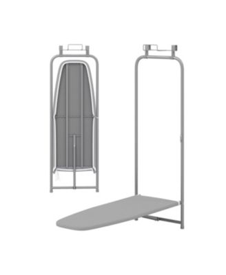 Slim Over-the-Door Hanging Ironing Board with Cotton Cover, 35-in Surface