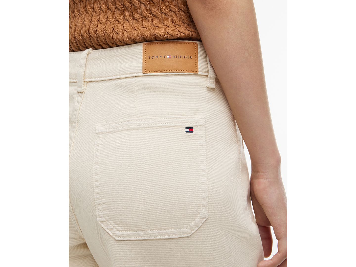 Женские джинсы Tommy Hilfiger Wide-Leg, цвет: Нефритовый — фото 8