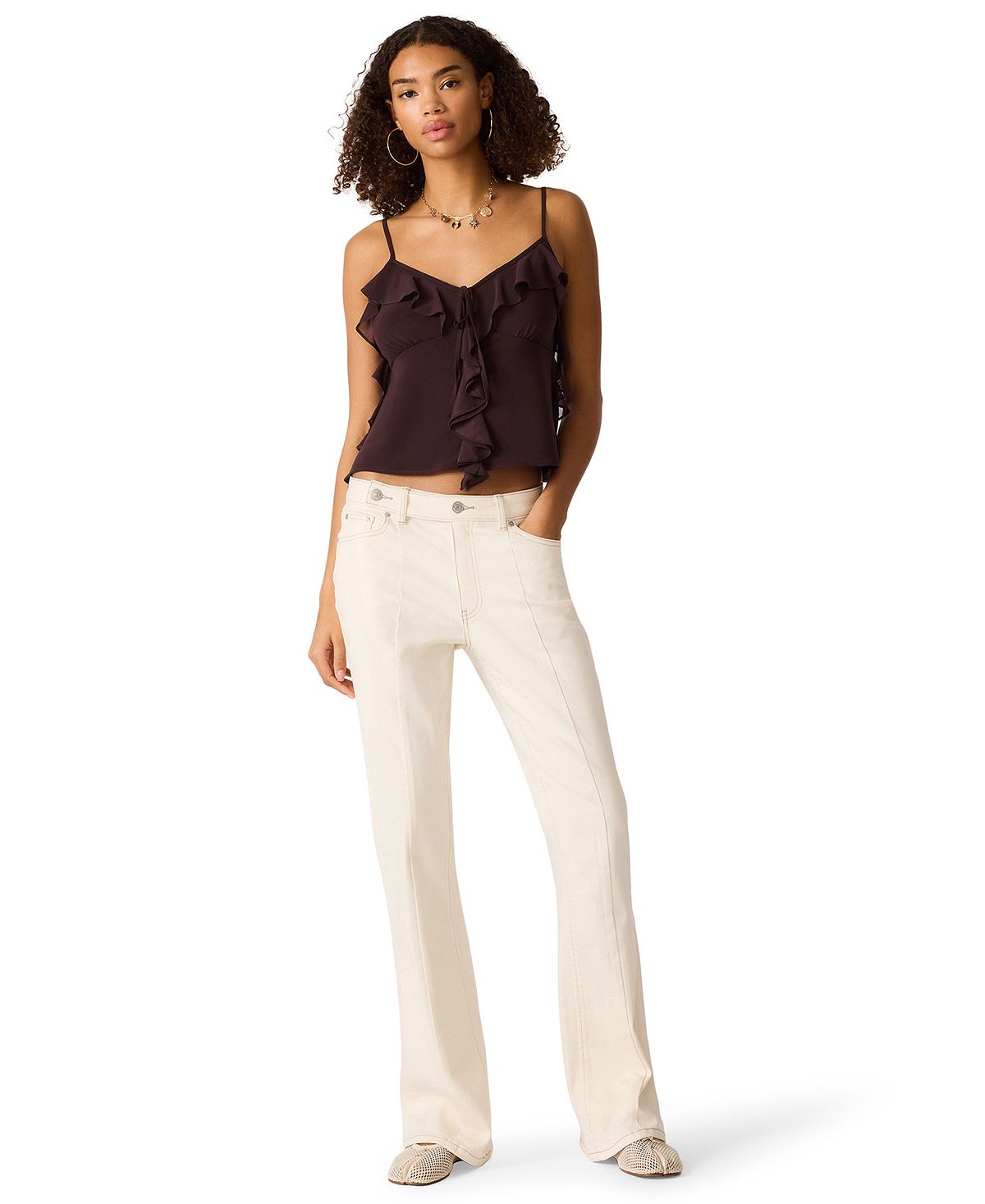 Steve Madden Women's Brandi Low-Rise Straight-Fit Jeans view 2 — MAYCSS fashion products