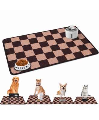 Absorbent Anti Slip Waterproof Pet Feeding Mat Easy Clean Durable