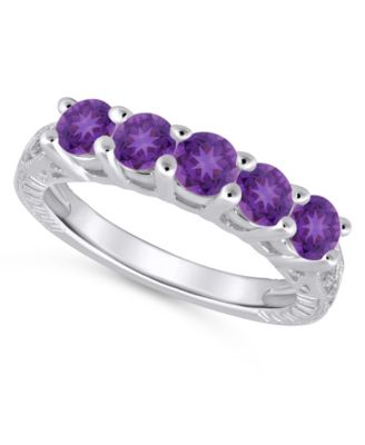 Blue Topaz (1-1/2 ct. t.w.) Ring in Sterling Silver (Also Available in Other Birthstones)