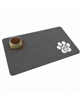 Quick Dry Super Absorbent Pet Feeding Mat Non-Slip Waterproof Floor Protector for Dogs Cats
