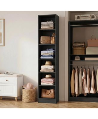 Closet Cabinet with 5 Shelves, Open Storage Cabinet with Small-Space